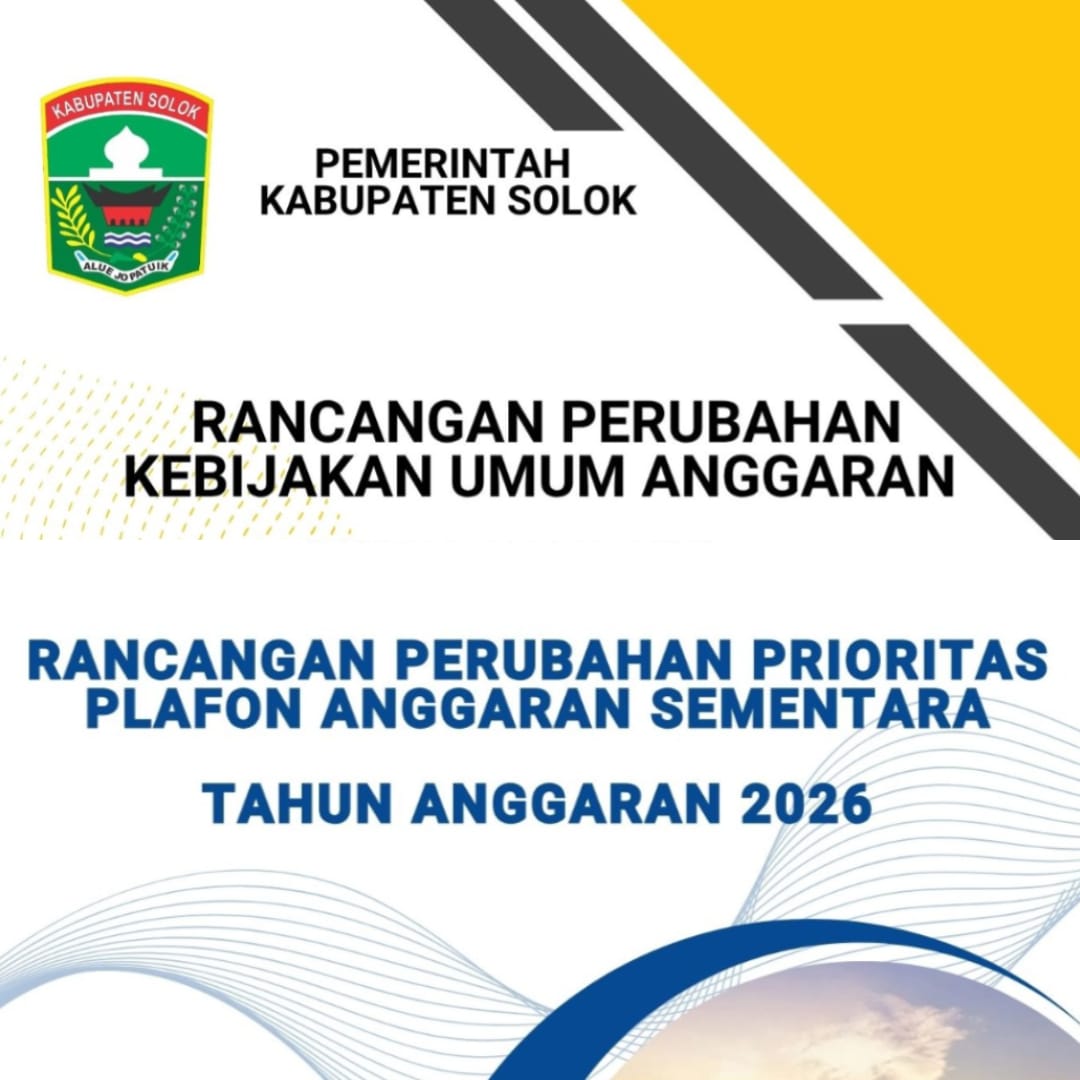 Banggar DPRD dan TAPD Kabupaten Solok Bahas Rancangan Perubahan KUA-PPAS Tahun Anggaran 2026